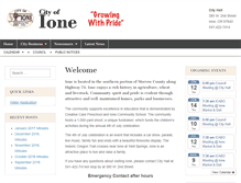 Tablet Screenshot of cityofioneoregon.com